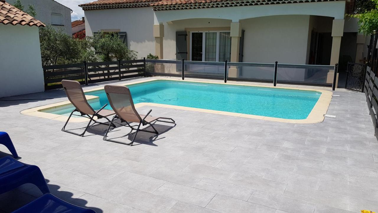Charmante Maison Climatisee Vedene - Avignon Avec Piscine Bagian luar foto